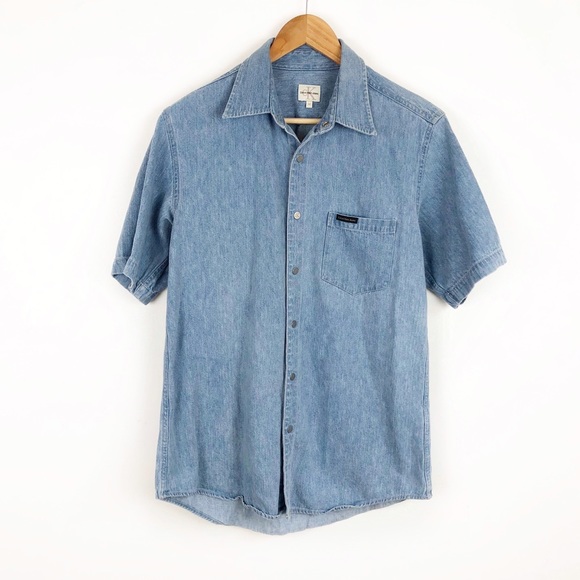 Calvin Klein Other - Vintage Calvin Klein Denim Snap Front Shirt
